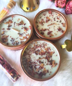 Lit Rituals New Arrivals Candied Rose Ritual Soy Candle