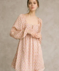 Storia Womens Yellow Rose Blush Dress