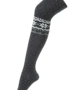 Girly New Arrivals Over The Knee Fair Isle Socks
