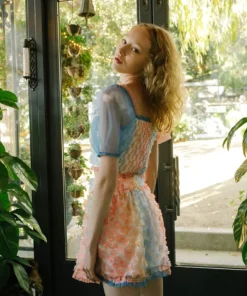 Storia New Arrivals Rainbow Daisy Mini Skirt