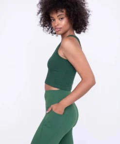 Mono B Ribbed Seamless Crop Tank New Arrivals