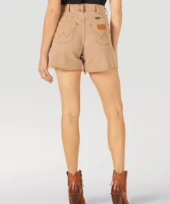 Wrangler High Rise Cutoff Short Ochre New Arrivals