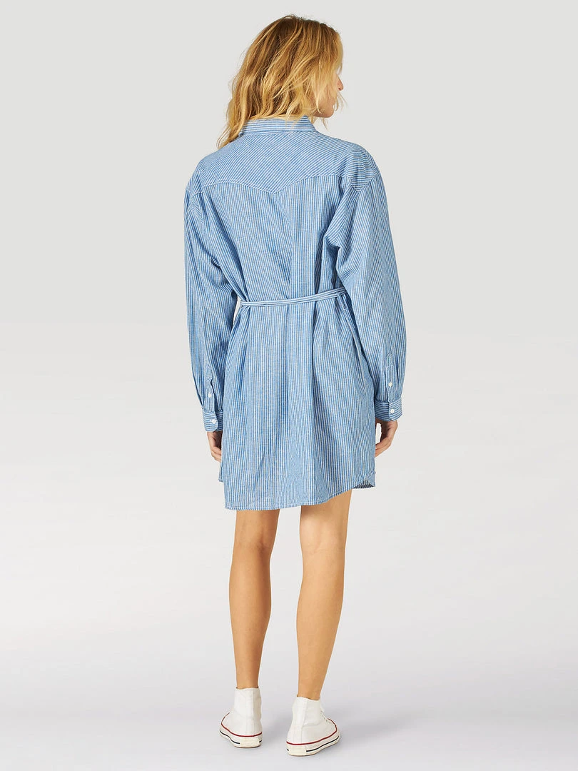 Wrangler Stripe Dress Nautical Blue 4 Wrangler Stripe Dress Nautical Blue