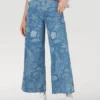 New Arrivals Wrangler Worldwide 662 Crop Jean Indigo Flower