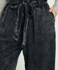 Hayden Womens Mineral Washed Paper Bag Pants 12 Hayden Womens Mineral Washed Paper Bag Pants