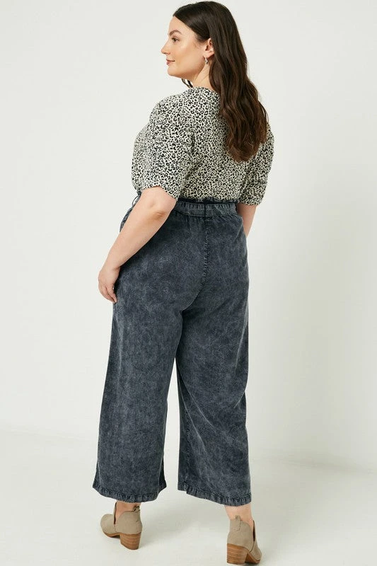 Hayden Womens Mineral Washed Paper Bag Pants 8 Hayden Womens Mineral Washed Paper Bag Pants