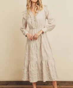 Dress Forum Eyelet Ruffle Dress