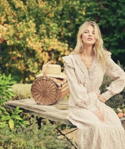 Dress Forum Eyelet Ruffle Dress