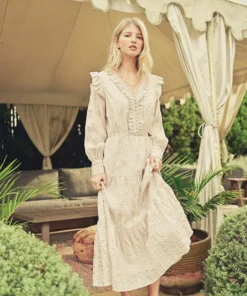 Dress Forum Eyelet Ruffle Dress