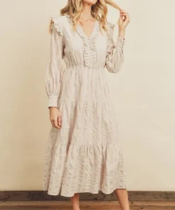 Dress Forum Eyelet Ruffle Dress