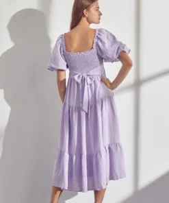 &merci Lavender Smock Dress