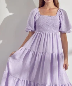 &merci Lavender Smock Dress