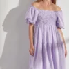 &merci Lavender Smock Dress