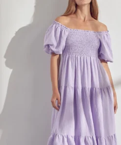 &merci Lavender Smock Dress