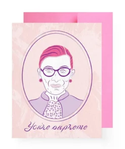 Boss Dotty Paper You're Supreme Ruth Bader Ginsburg Greeting