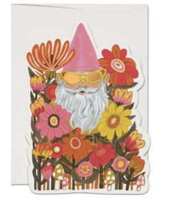 Red Cap Cards Radical Gnome Greeting