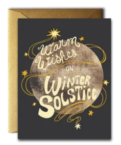 Native Bear Warm Wishes Solstice Greeting