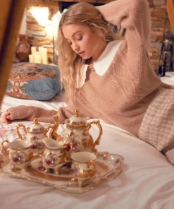 Lost Season Supply Co Sale 36 Blu Pepper Womens Baby Doll Collar Sweater