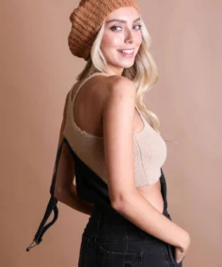 Leto Sale Boucle Rib Knit Beret