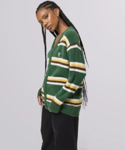 Huf Worldwide Huf 1984 Mohair Stripe Cardigan Sweater