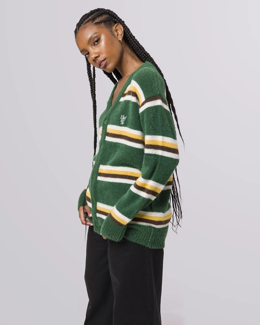 Huf Worldwide Huf 1984 Mohair Stripe Cardigan Sweater 3 Huf Worldwide Huf 1984 Mohair Stripe Cardigan Sweater