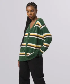 Huf Worldwide Huf 1984 Mohair Stripe Cardigan Sweater