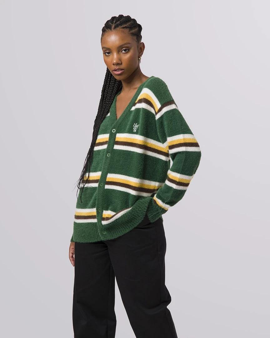 Huf Worldwide Huf 1984 Mohair Stripe Cardigan Sweater 4 Huf Worldwide Huf 1984 Mohair Stripe Cardigan Sweater