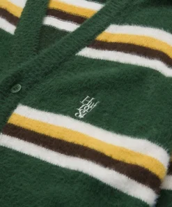 Huf Worldwide Huf 1984 Mohair Stripe Cardigan Sweater 14 Huf Worldwide Huf 1984 Mohair Stripe Cardigan Sweater