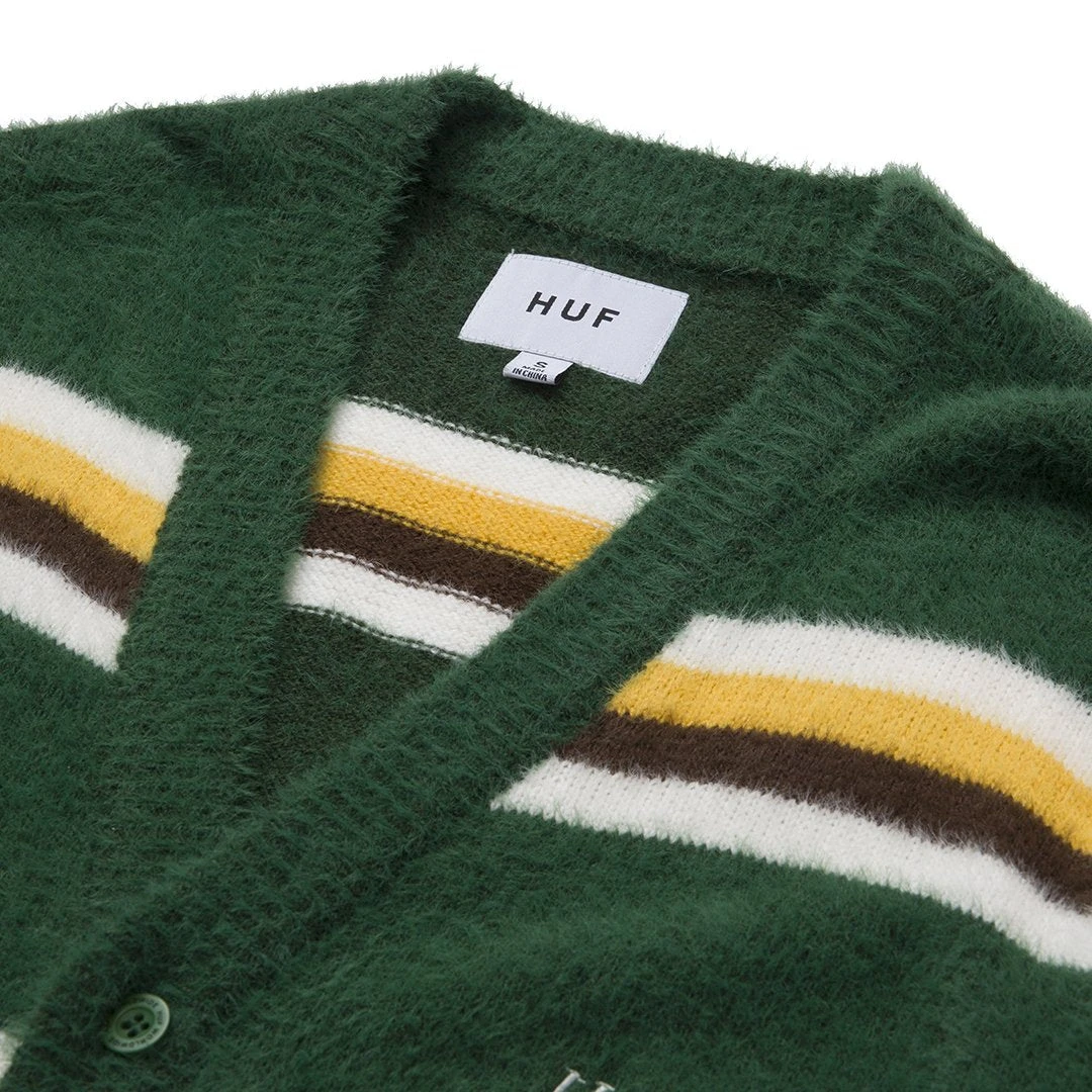 Huf Worldwide Huf 1984 Mohair Stripe Cardigan Sweater 9 Huf Worldwide Huf 1984 Mohair Stripe Cardigan Sweater