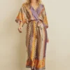 Dress Forum Border Print Satin Jumpsuit New Arrivals