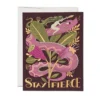 Red Cap Cards Fierce Snake Greeting New Arrivals