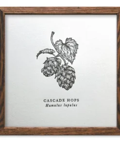 The Wild Wanderer Cascade Hops Letterpress Print Sale