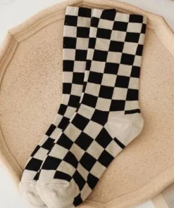 Miss Sparkling New Arrivals Checkered Socks