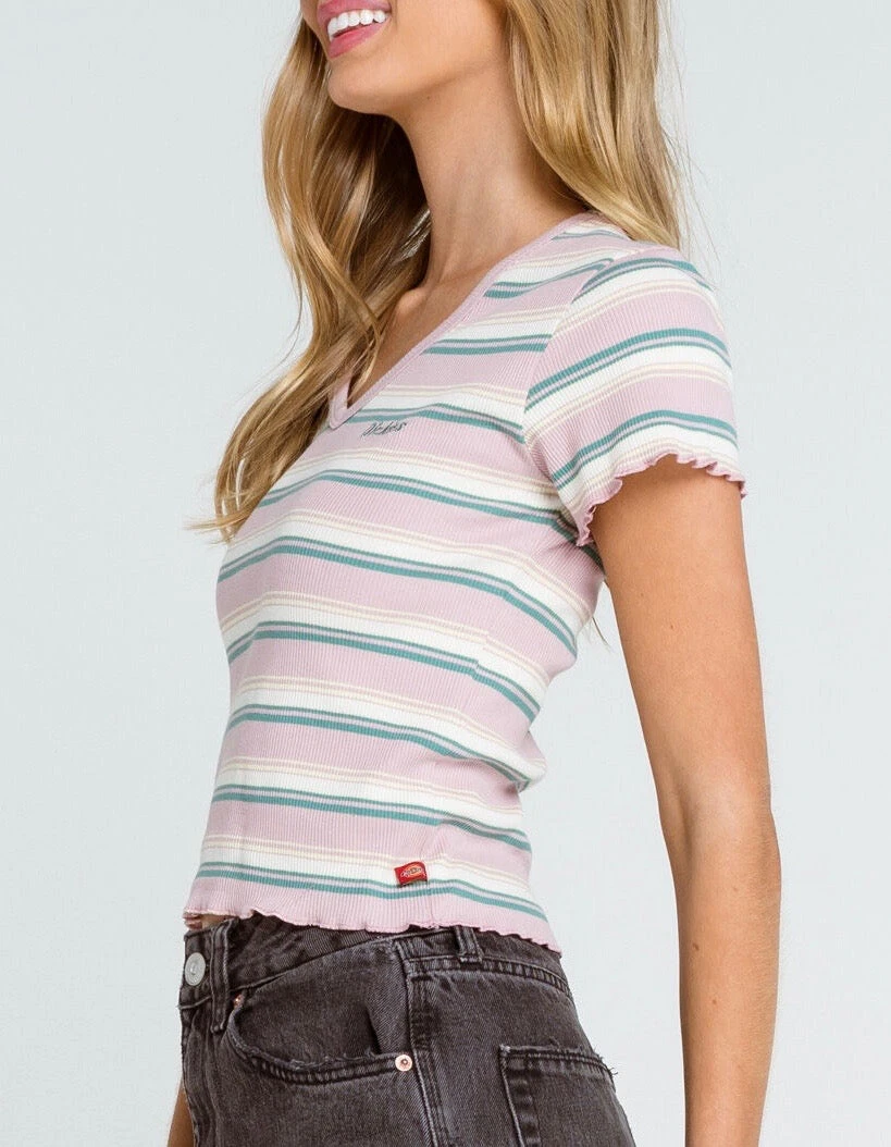 New Arrivals Dickies Ribbed V-Neck Baby Tee 5 New Arrivals Dickies Ribbed V-Neck Baby Tee