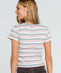 New Arrivals Dickies Ribbed V-Neck Baby Tee