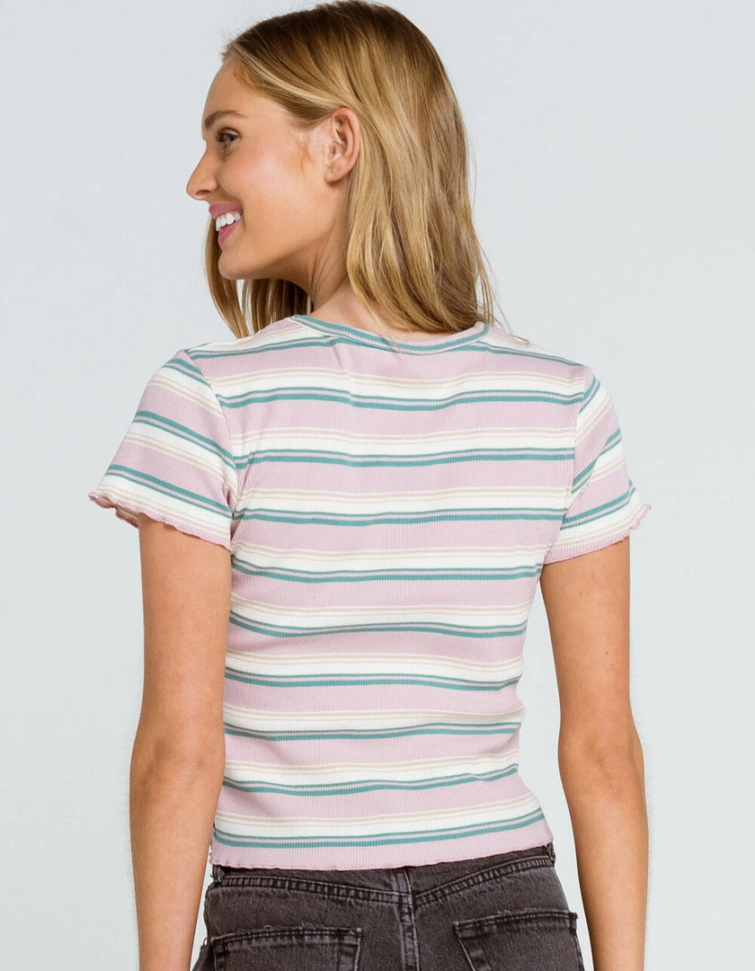 New Arrivals Dickies Ribbed V-Neck Baby Tee 4 New Arrivals Dickies Ribbed V-Neck Baby Tee