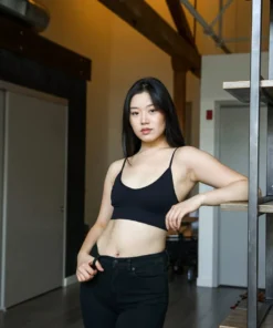 Leto Womens Low Back Bralette