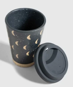 New Arrivals United By Blue 12 Oz. Stoneware Travel Mug Black Moon