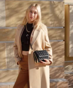 New Arrivals Melie Bianco Giselle Quilted Vegan Crossbody Bag In Black