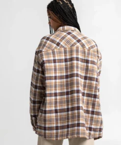 Dickies Girl Oversized Plaid Flannel Jacket 8 Dickies Girl Oversized Plaid Flannel Jacket
