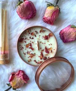 Lit Rituals New Arrivals Candied Rose Ritual Soy Candle