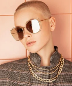 Freyrs Golden Girl Gold Sunglasses New Arrivals