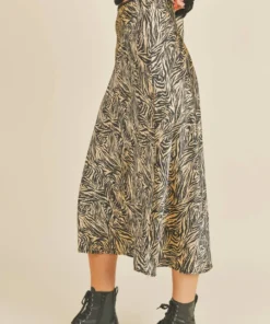 If She Loves New Arrivals Zebra Print Slip Skirt