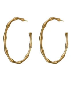Human Design Shop Bamboo Hoop Earrings