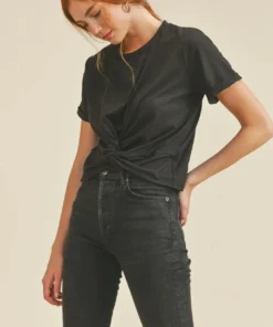 If She Loves Twisted Knot T-Shirt New Arrivals