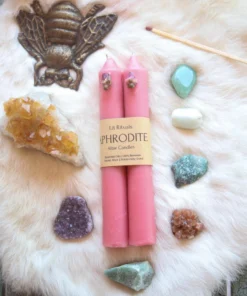 Lit Rituals Large 'Aphrodite' Beeswax Altar Candles New Arrivals