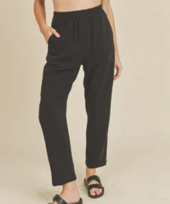 If She Loves New Arrivals Dreamland Linen Pants Black