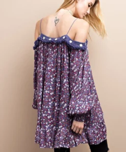 Easel Womens Violet Dress