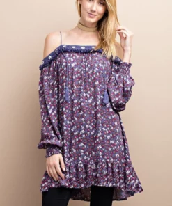 Easel Womens Violet Dress