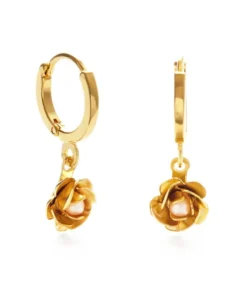 Amano Studio New Arrivals Sonoma Rose Huggie Hoops